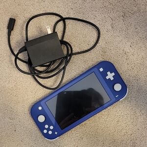 Nintendo Blue and White Handheld Console